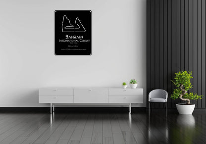 Bahrain Circuit Metal Poster - Metal Art