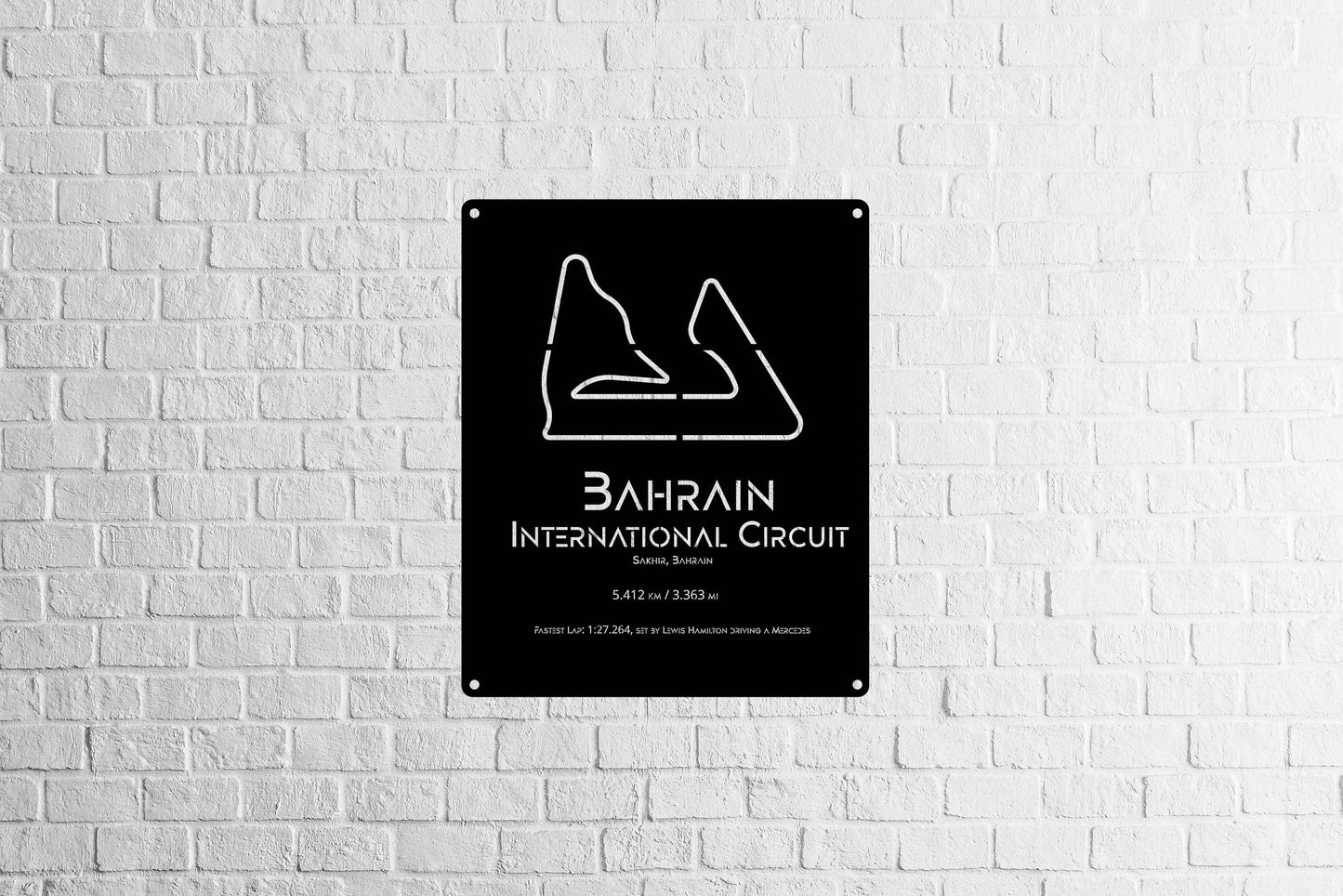 Bahrain Circuit Metal Poster - Metal Art
