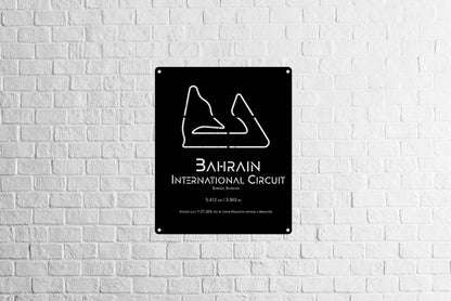 Bahrain Circuit Metal Poster - Metal Art