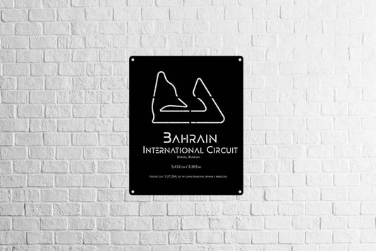 Bahrain Circuit Metal Poster - Metal Art