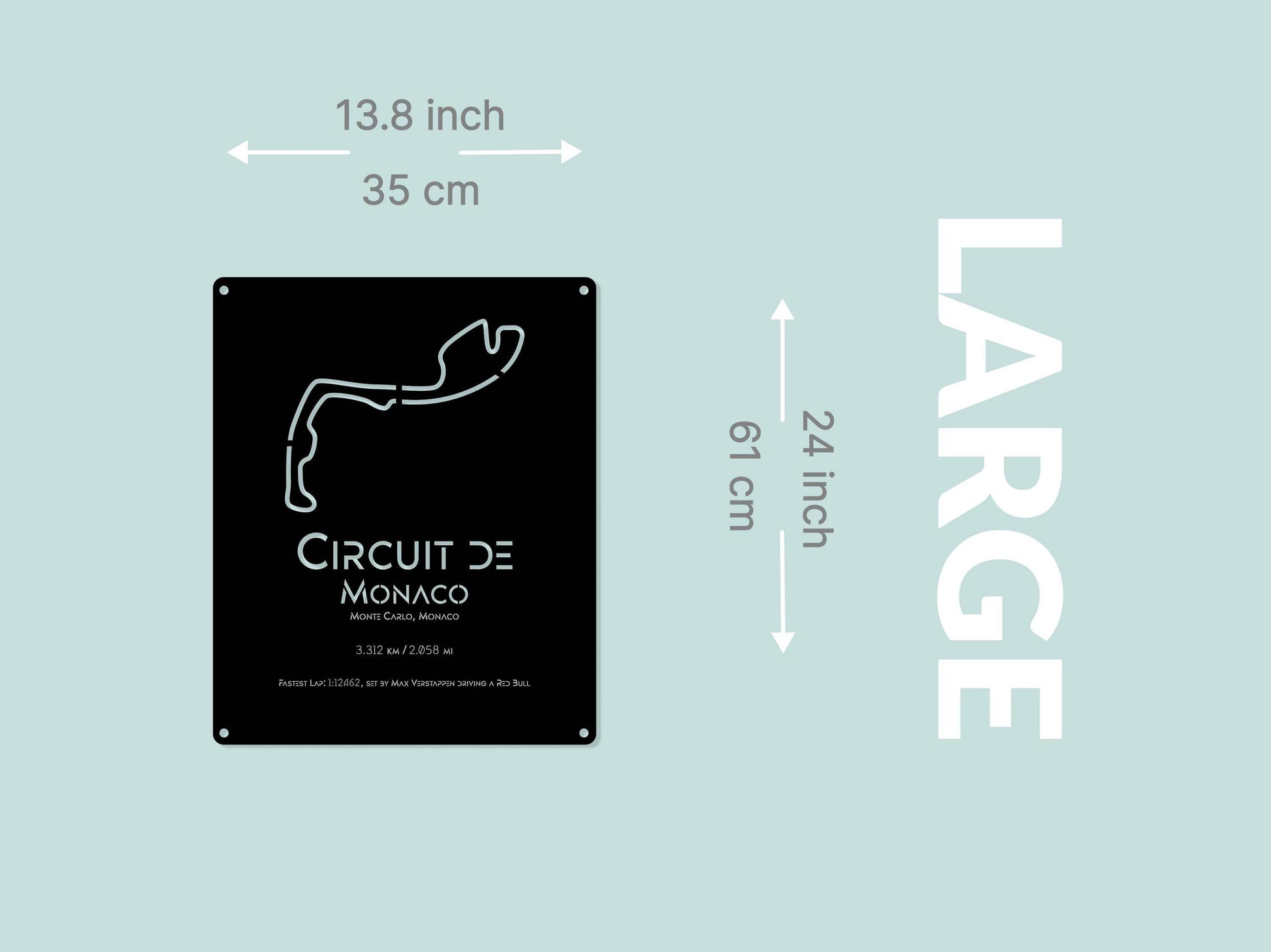 Monaco Circuit Metal Poster - Metal Art