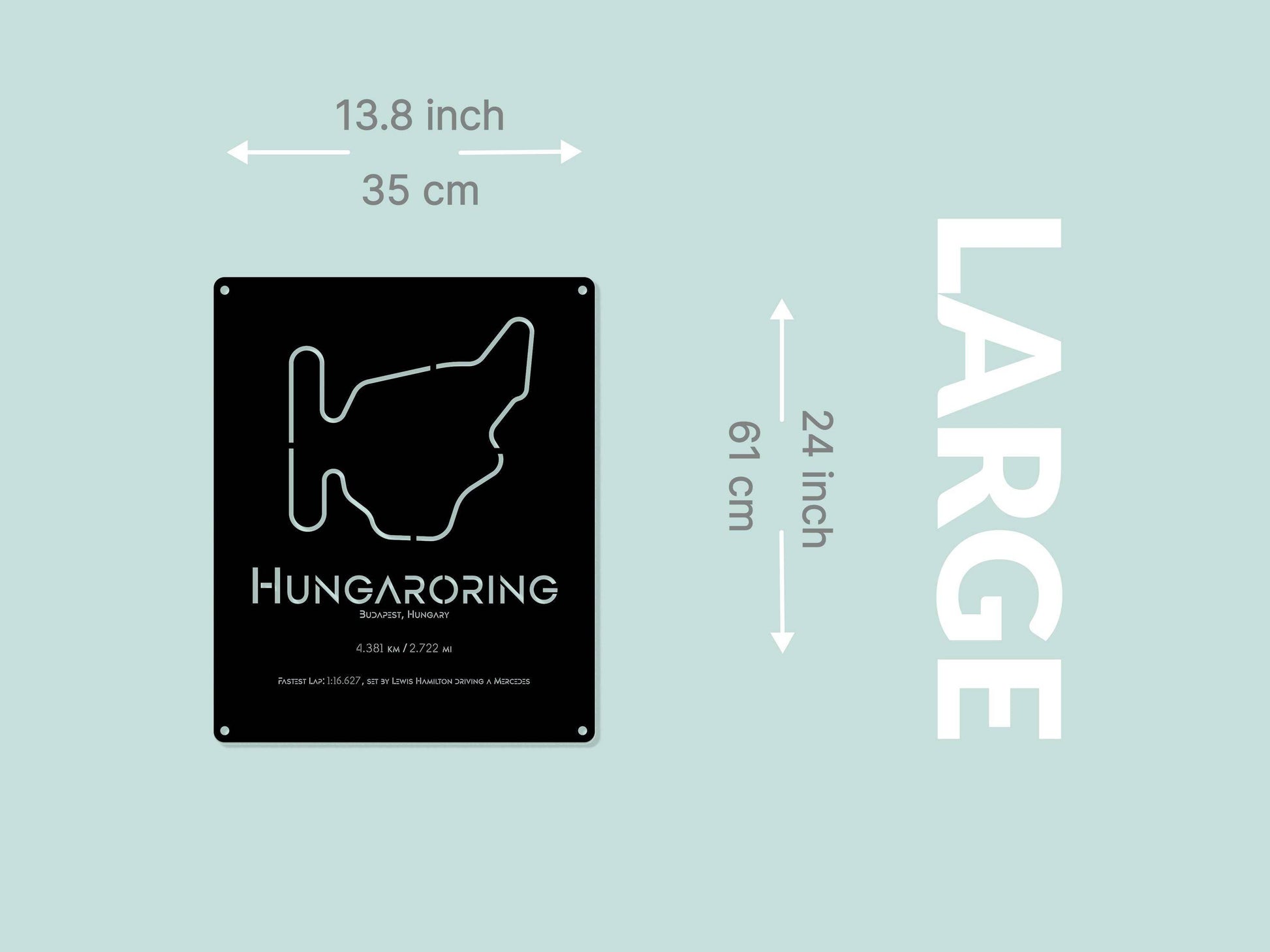 Hungary Circuit Wall Art - Metal Art