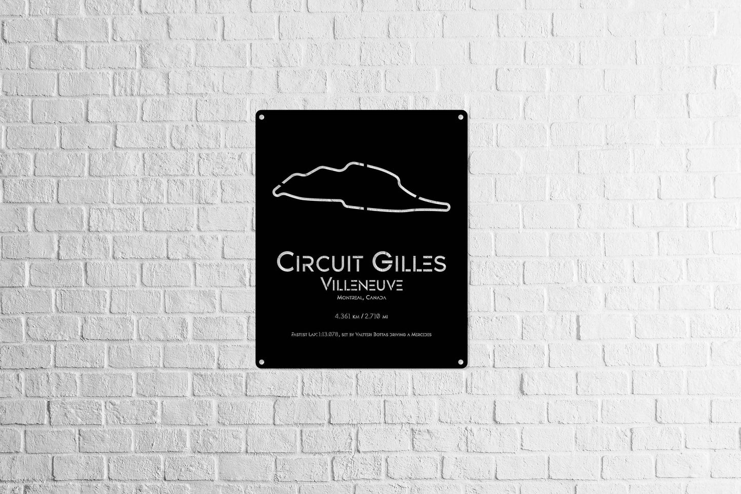 Montreal Circuit Metal Poster - Metal Art