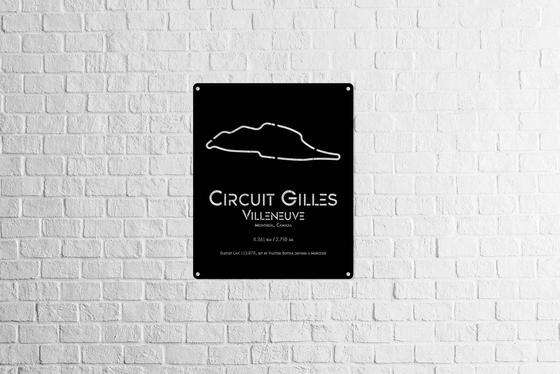 Montreal Circuit Metal Poster - Metal Art