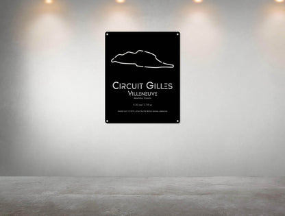 Montreal Circuit Metal Poster - Metal Art