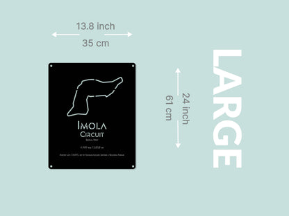 Imola Circuit Metal Poster - Metal Art