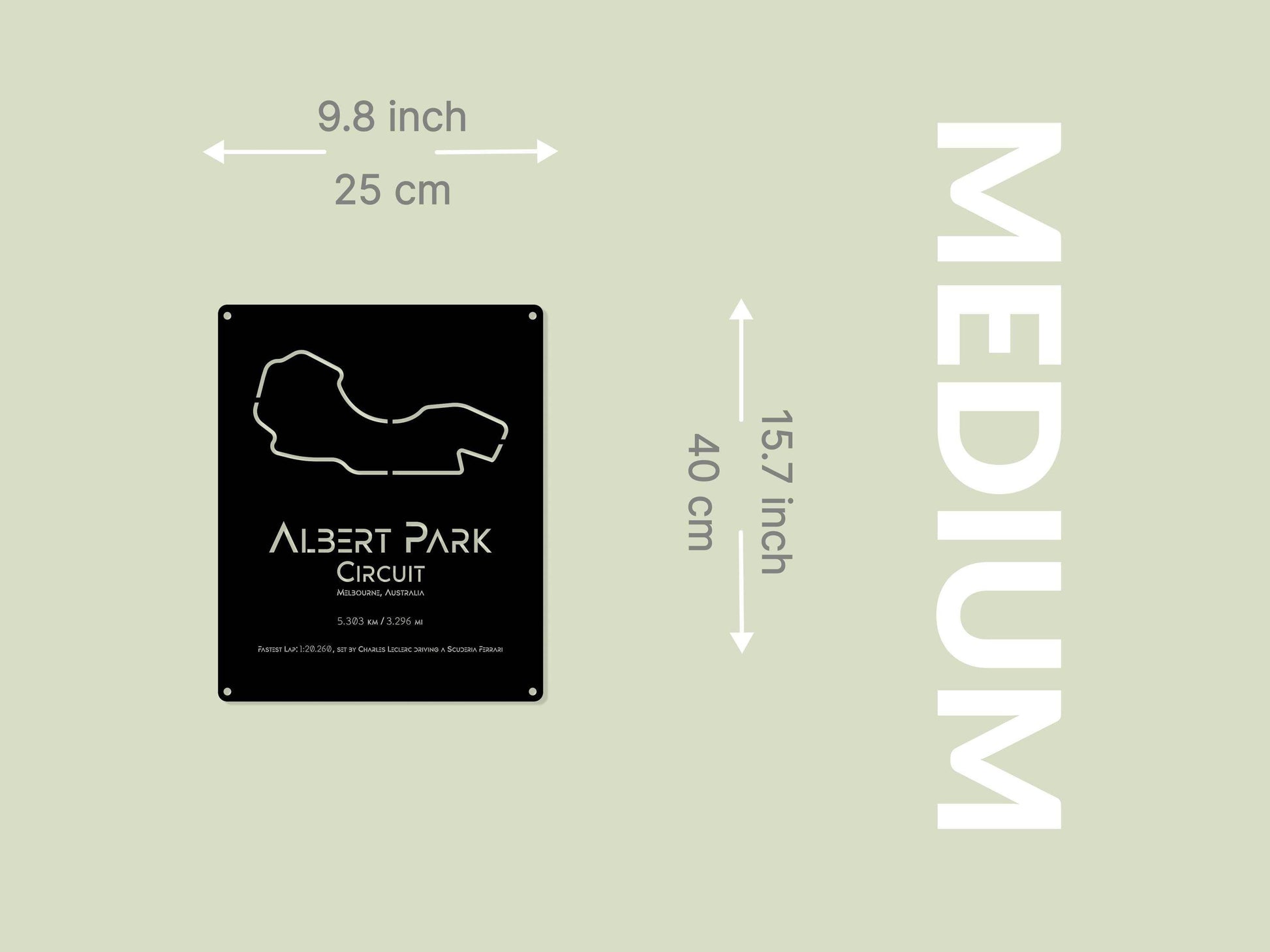 Melbourne Circuit Metal Poster - Metal Art
