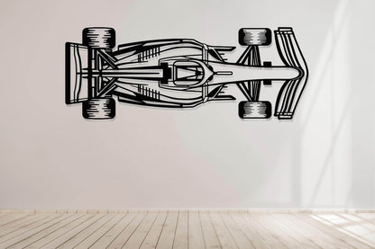 F1 Race Car Metal Wall Art - Metal Art