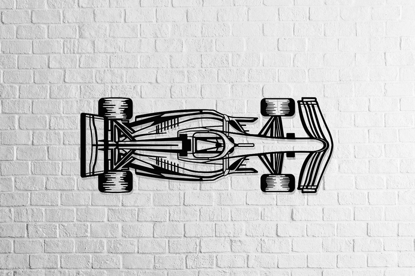 F1 Race Car Metal Wall Art - Metal Art