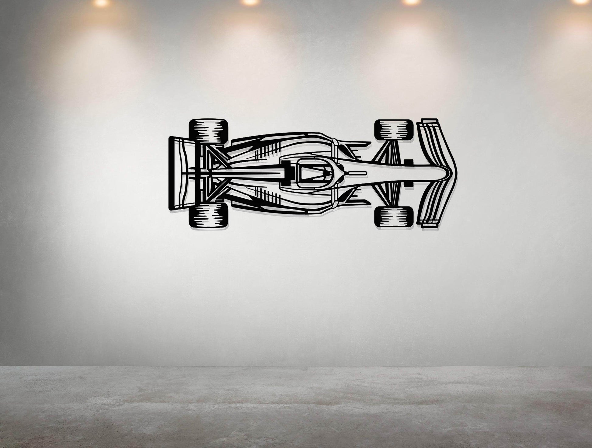 F1 Race Car Metal Wall Art - Metal Art