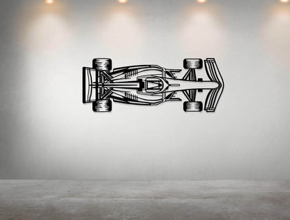 F1 Race Car Metal Wall Art - Metal Art
