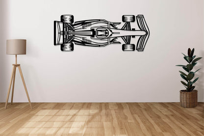 F1 Race Car Metal Wall Art - Metal Art