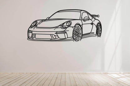 911 GT3 Metal Wall Art - Metal Art
