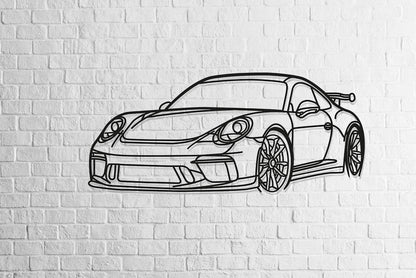 911 GT3 Metal Wall Art - Metal Art