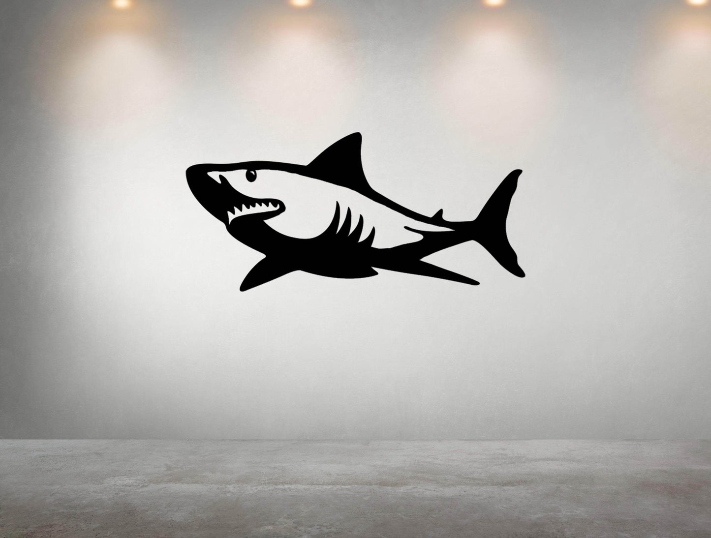 Shark Silhouette Metal Wall Art - Metal Art