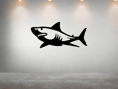 Shark Silhouette Metal Wall Art - Metal Art