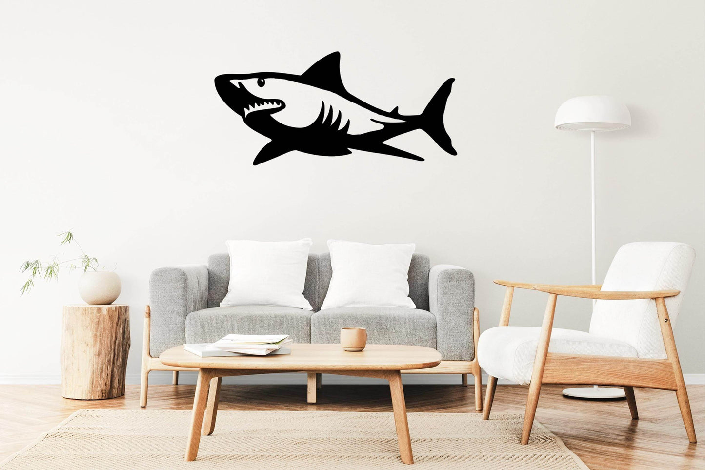 Shark Silhouette Metal Wall Art - Metal Art