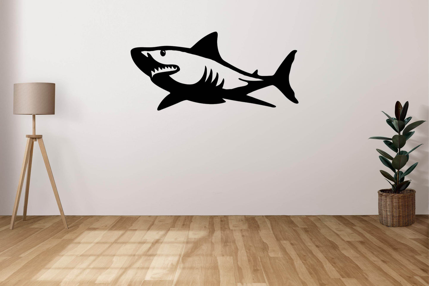 Shark Silhouette Metal Wall Art - Metal Art