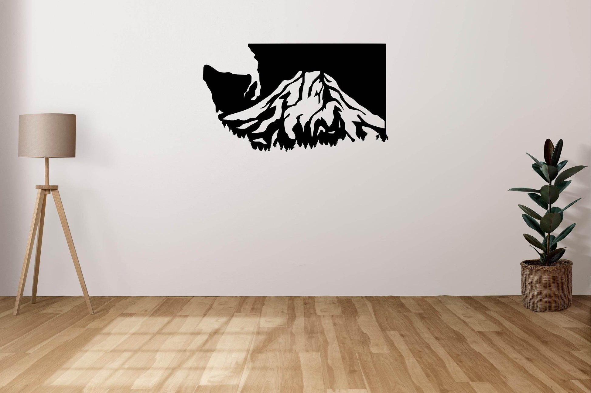 Washington State Mountain - Metal Art