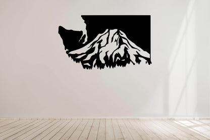 Washington State Mountain - Metal Art