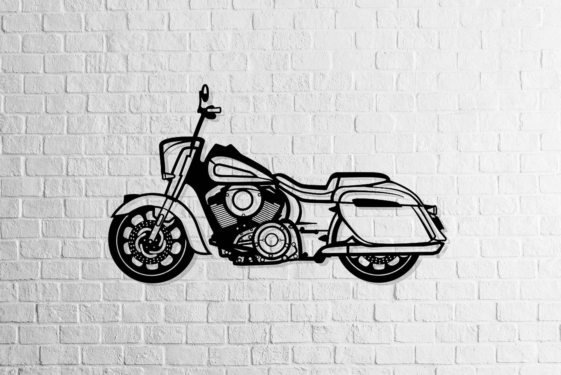 Motorcycle Wall Art - Metal Art