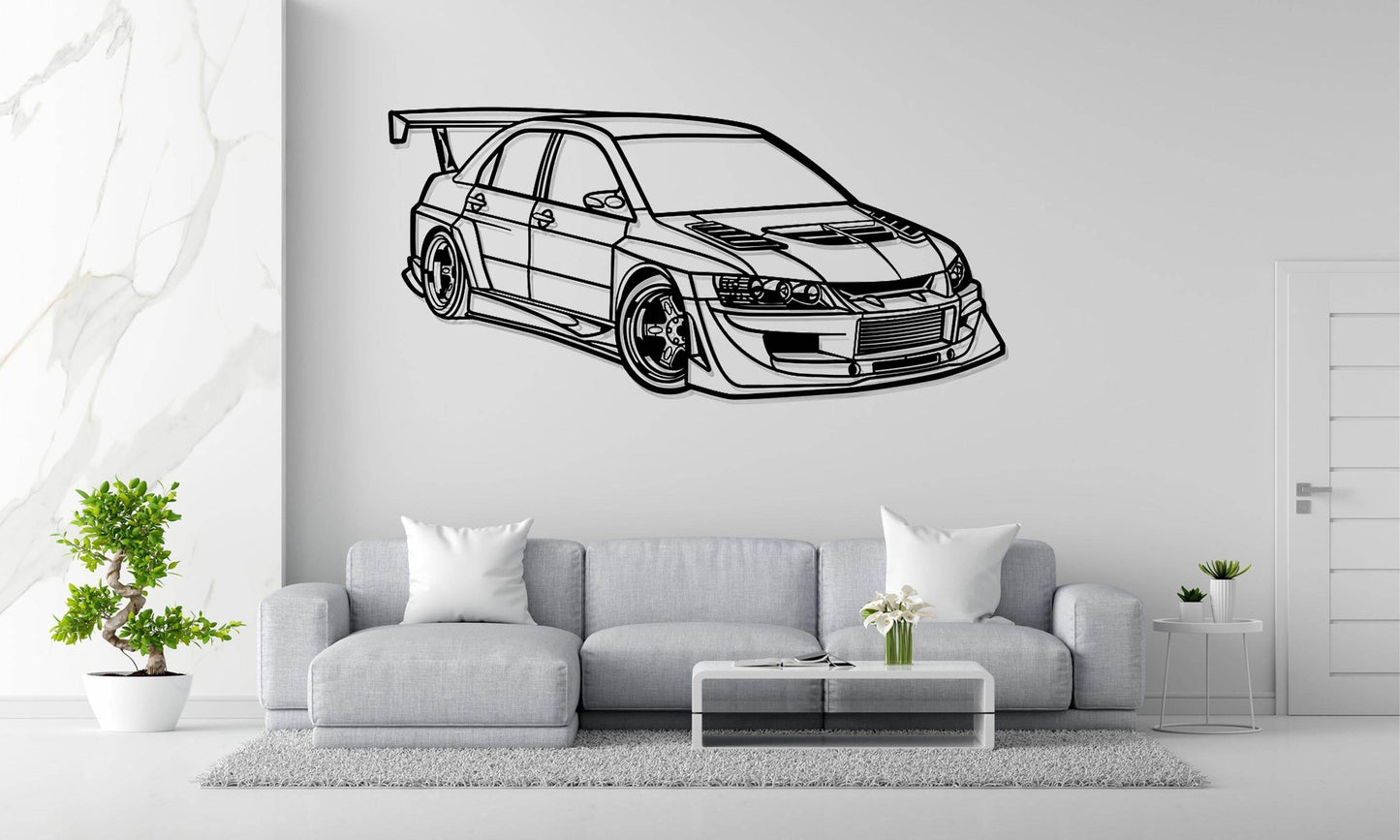 Mitsubishi Lancer Evolution - Metal Art