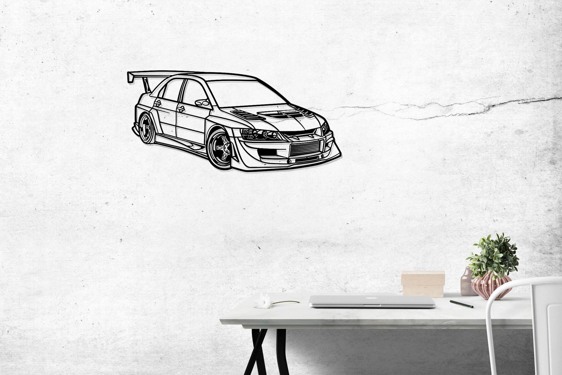 Mitsubishi Lancer Evolution - Metal Art