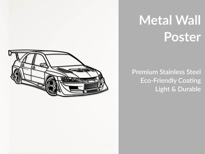 Mitsubishi Lancer Evolution - Metal Art