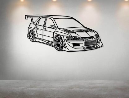 Mitsubishi Lancer Evolution - Metal Art