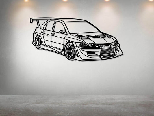 Mitsubishi Lancer Evolution - Metal Art