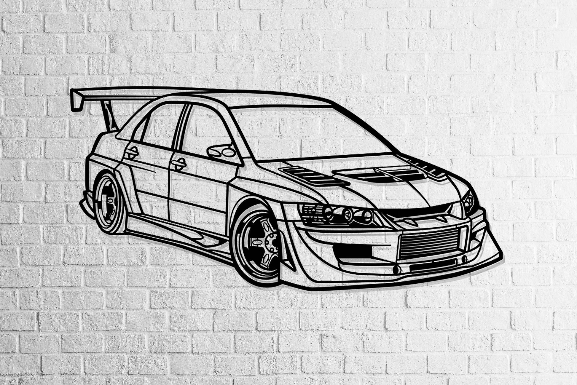 Mitsubishi Lancer Evolution - Metal Art