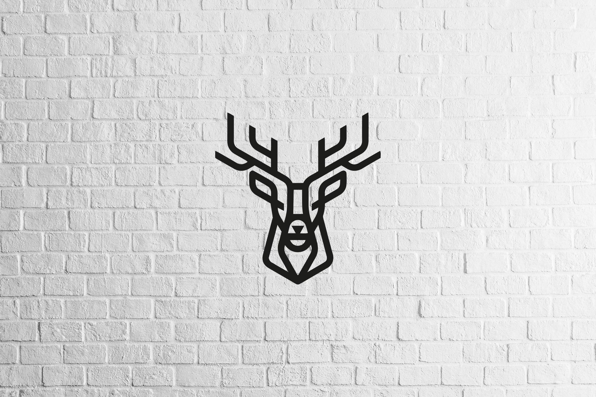 Geometric Deer - Metal Wall Art - Metal Art