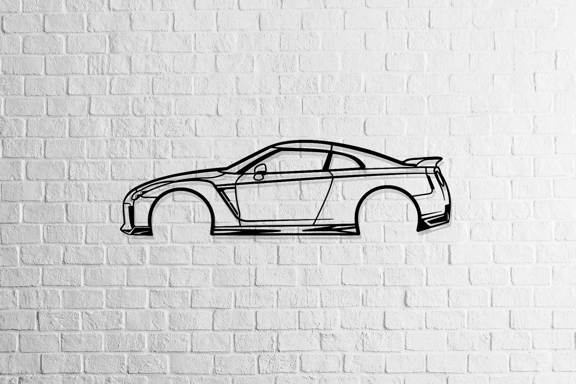 GT-R R35 - Side View - Metal Wall Art - Metal Art