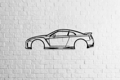 GT-R R35 - Side View - Metal Wall Art - Metal Art