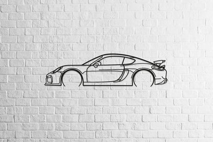 718 Cayman GT4 - Metal Wall Art - Metal Art