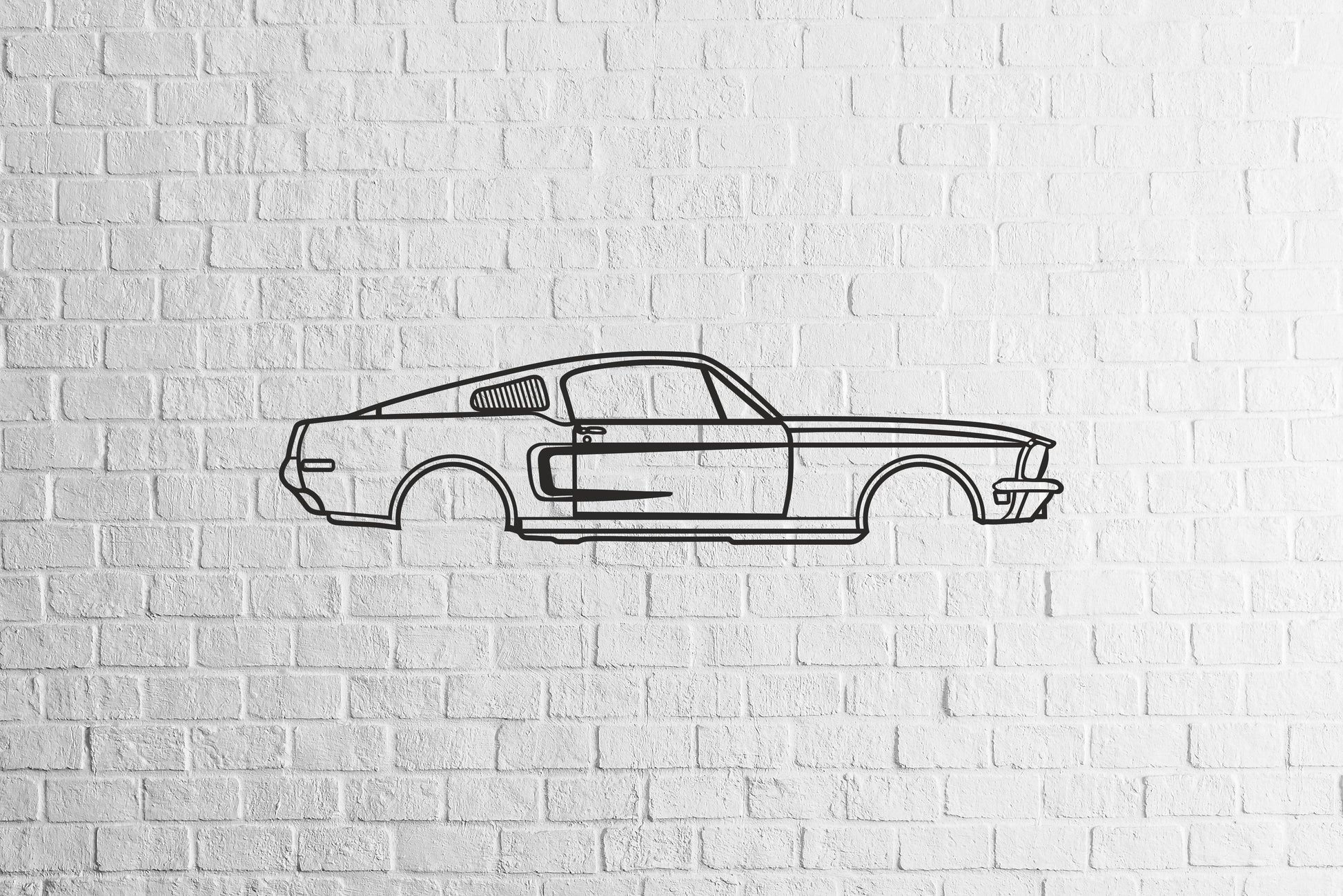Mustang Fastback - Metal Wall Art - Metal Art