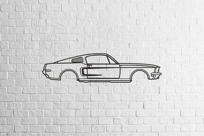 Mustang Fastback - Metal Wall Art - Metal Art