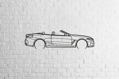 8 Series Convertible (G14) - Metal Wall Art - Metal Art