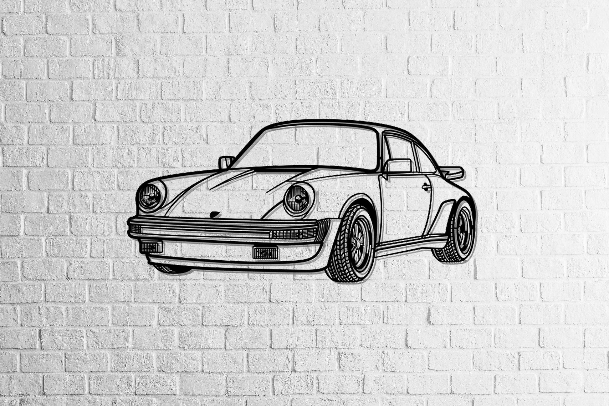 911 Turbo (930) - Metal Wall Art - Metal Art
