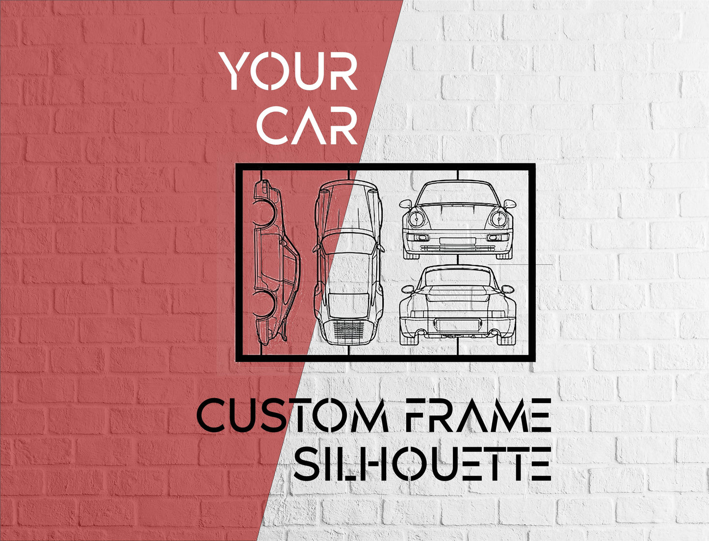 Your Custom Frame Car - Metal Wall Art - Metal Art