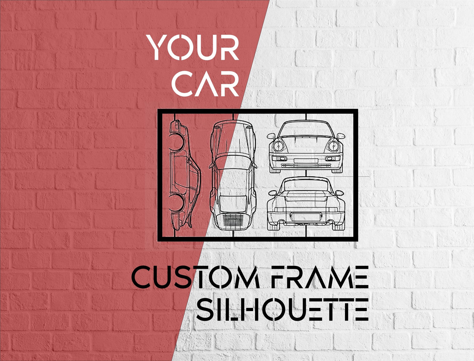 Your Custom Frame Car - Metal Wall Art - Metal Art