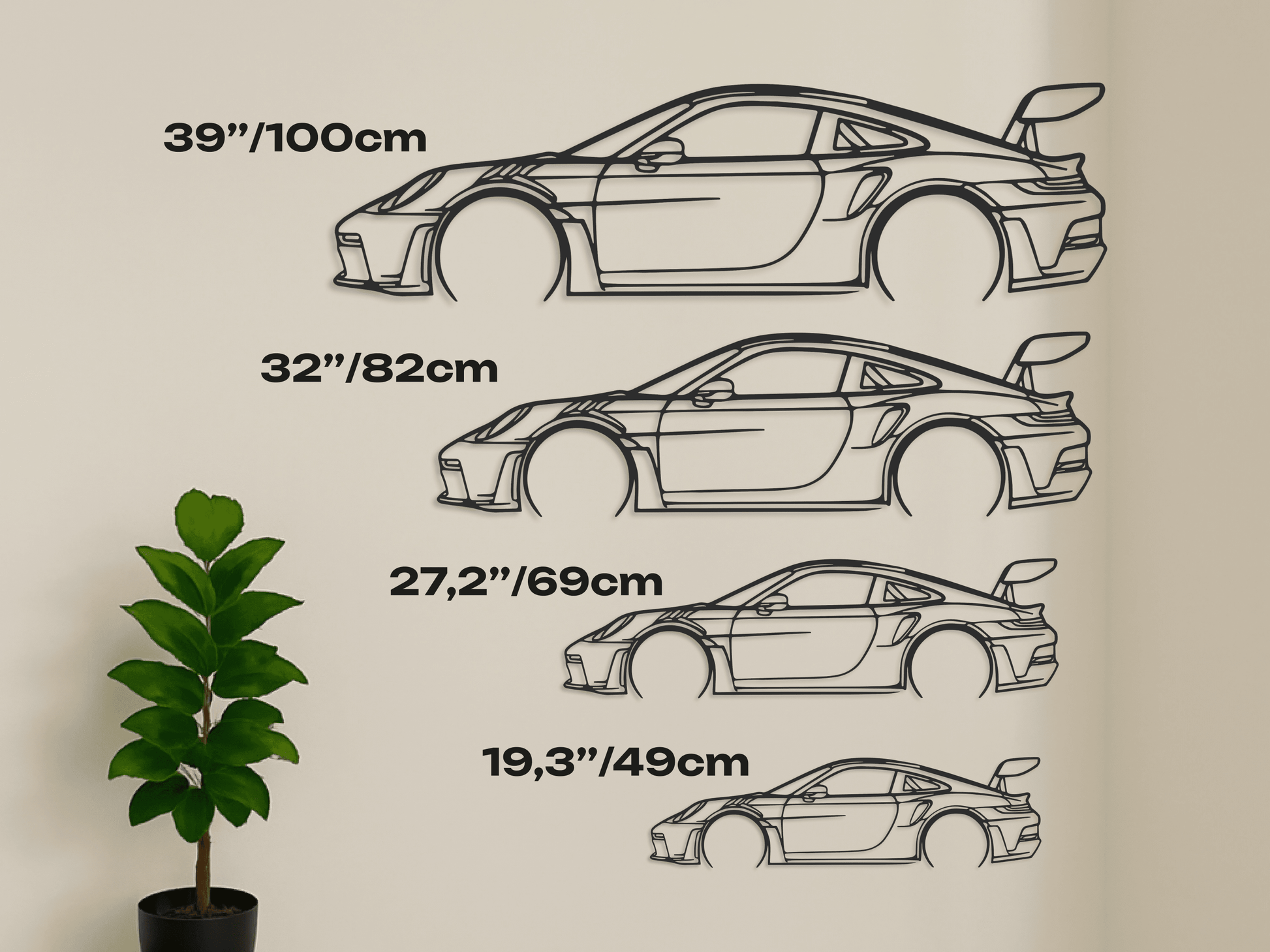 911 GT3 RS 992 - Metal Wall Art - Metal Art