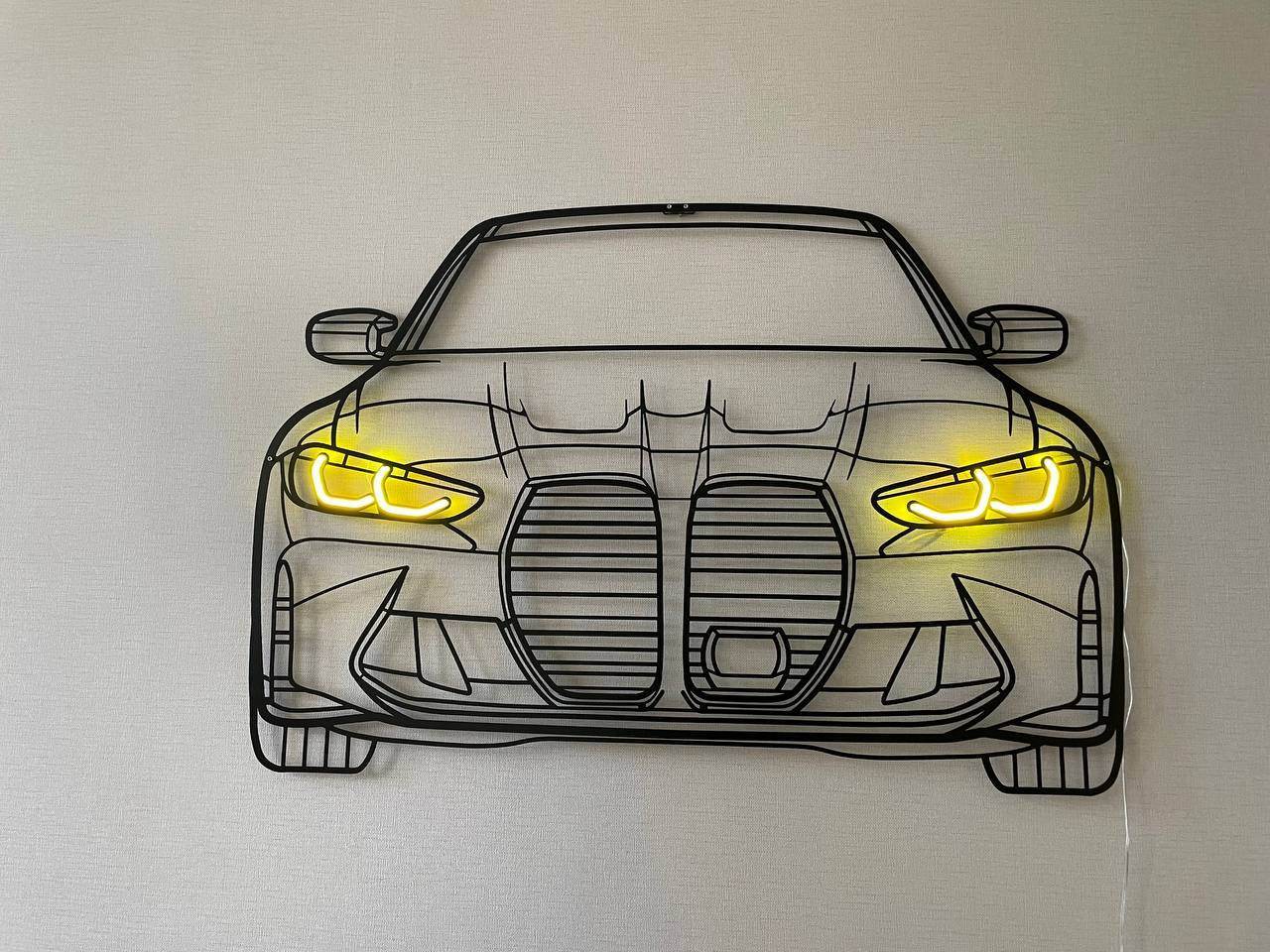 Personalized Car Neon - Metal Wall Art - Metal Art