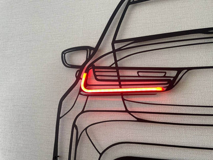 Personalized Car Neon - Metal Wall Art - Metal Art