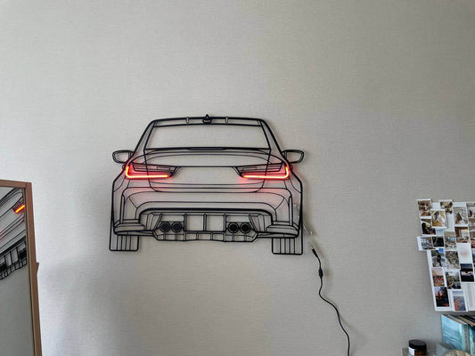 M3 G80 — Neon LED Metal Wall Art - Metal Art