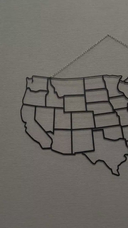USA Metal Wall Poster