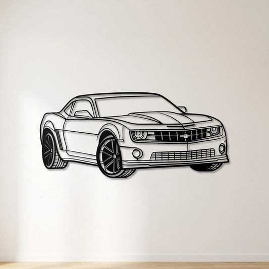 Camaro 5th Gen - Metal Wall Art - lifestyle