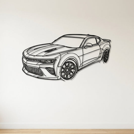 Camaro SS 2016 - Metal Wall Art - lifestyle