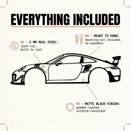 911 GT2 RS Metal Wall Art - lifestyle